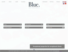 Tablet Screenshot of blue-immobilier.fr